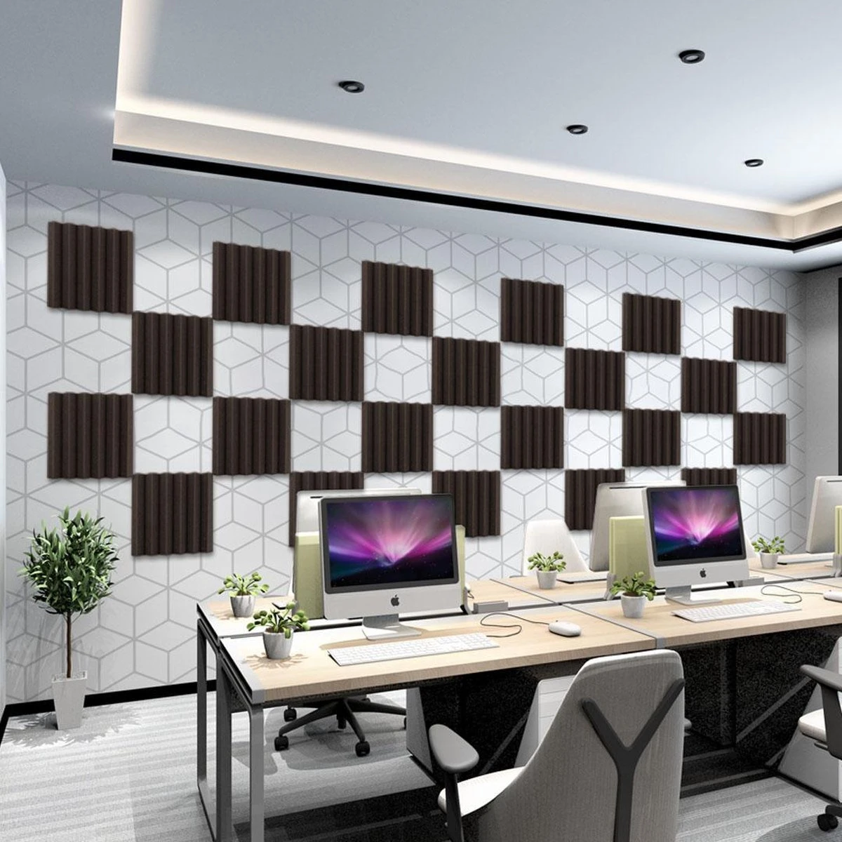 Zelfklevende Geluidsisolatie Wedge | Akoestische Panelen | Isolatieplaten | Zelfklevende Wandpanelen | Studioschuim | | Geluidsdemper | 30 X 30 X 5 Cm | 0,53m2 | 6 Stuks - Zwart 9 Zelfklevende Geluidsisolatie Wedge | Akoestische Panelen | Isolatieplaten | Zelfklevende Wandpanelen | Studioschuim | | Geluidsdemper | 30 X 30 X 5 Cm | 0,53m2 | 6 Stuks - Zwart - Afbeelding 7