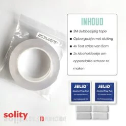 SOLITY® Dubbelzijdig Tape - Montagetape - Extra Sterk - Herbruikbaar - Inclusief Extra’s - Transparant - 3m X 25mm -Makita Winkel 1200x1200 2204