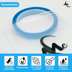 24ME® 6 Meter Puur Acryl Tape - Dubbelzijdig Montagetape - Tape - 10mm X 6 Meter - Ultra Strong Sterk - Transparant - Sterk Lijm -Makita Winkel 1200x1200 2205
