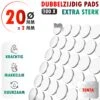 TENTA® Dubbelzijdig Tape Plakkers Extra Sterk - Krachtig - Makkelijk - Duurzaam -20mm X 2mm - 100x -Makita Winkel 1200x1200 2243