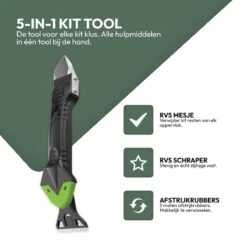 STACK Kit Schraper | 5 In 1 - Kitspatel - Kitschraper - Kittuit - Afstrijkrubber Siliconen Set - Voegstrijker Set - Kit Naden - Afkitten - Kit Verwijderen - Tuitjes - Voegenset - Kitstrijker - Kitaccessoires - Kitset - Kit Verwijderaar -Makita Winkel 1200x1200 2259