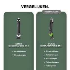 STACK Kit Schraper | 5 In 1 - Kitspatel - Kitschraper - Kittuit - Afstrijkrubber Siliconen Set - Voegstrijker Set - Kit Naden - Afkitten - Kit Verwijderen - Tuitjes - Voegenset - Kitstrijker - Kitaccessoires - Kitset - Kit Verwijderaar -Makita Winkel 1200x1200 2263