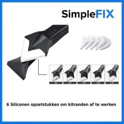 Simple Fix Kit Schraper – Kitspatel – Kit Tool – Siliconen Verwijderaar – Kitstrijker – Kitverwijderaar Afstrijkrubber – 3 In 1 – RVS 9 Simple Fix Kit Schraper – Kitspatel – Kit Tool – Siliconen Verwijderaar – Kitstrijker – Kitverwijderaar Afstrijkrubber – 3 In 1 – RVS -Makita Winkel 1200x1200 2283