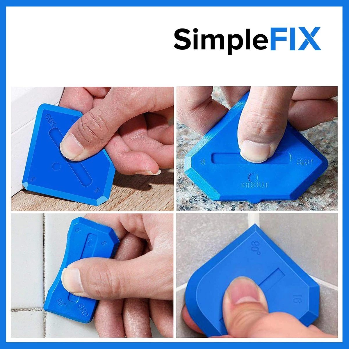 Simple Fix Kit Schraper – Kitspatel – Kit Tool – Siliconen Verwijderaar – Kitstrijker – Kitverwijderaar Afstrijkrubber – 3 In 1 – RVS 6 Simple Fix Kit Schraper – Kitspatel – Kit Tool – Siliconen Verwijderaar – Kitstrijker – Kitverwijderaar Afstrijkrubber – 3 In 1 – RVS - Afbeelding 4