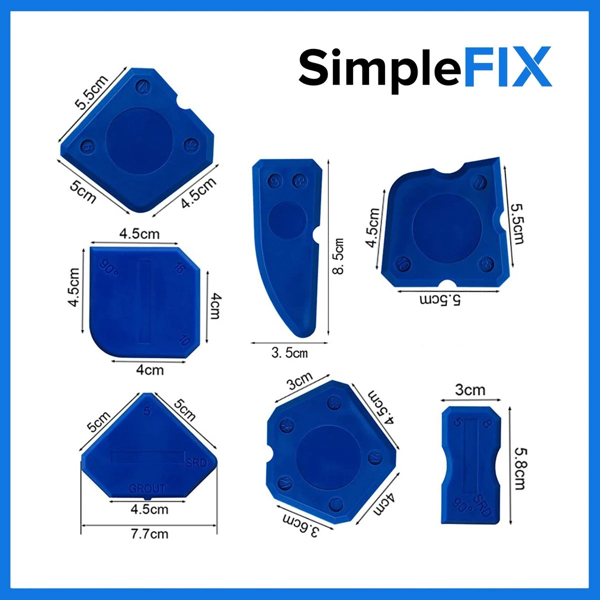 Simple Fix Kit Schraper – Kitspatel – Kit Tool – Siliconen Verwijderaar – Kitstrijker – Kitverwijderaar Afstrijkrubber – 3 In 1 – RVS 7 Simple Fix Kit Schraper – Kitspatel – Kit Tool – Siliconen Verwijderaar – Kitstrijker – Kitverwijderaar Afstrijkrubber – 3 In 1 – RVS - Afbeelding 5