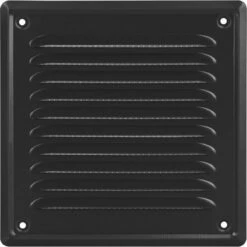 3BMT Ventilatierooster Vierkant - Zwart - Schoepenrooster - RVS - 16,5 X 16,5 Cm Buitenzijde -Makita Winkel 1200x1200 2296