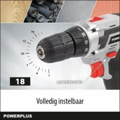 Powerplus POWC1061 Accu Boormachine - 16V - Incl. 1 X 1,3Ah Accu En Lader -Makita Winkel 1200x1200 23