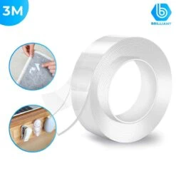 Merkloos Dubbelzijdige Nano Tape - Waterdichte Gekko Tape Herbruikbaar - 30mm Volledig Doorzichtig - 3cm Premium Grip Tape