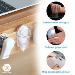 Merkloos Dubbelzijdige Nano Tape - Waterdichte Gekko Tape Herbruikbaar - 30mm Volledig Doorzichtig - 3cm Premium Grip Tape -Makita Winkel 1200x1200 2321