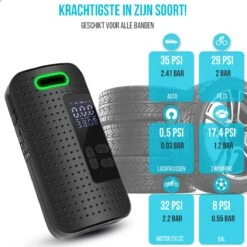 Westhome Luchtcompressor Bandenpomp - Elektrische Fietspomp- 5-in-1 - Zwart -Makita Winkel 1200x1200 236