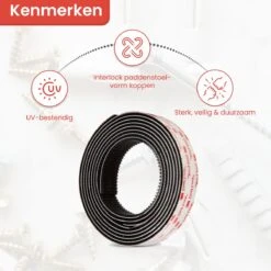 3M Dual Lock - 2 Meter - Ultra Sterke Klittenband Zelfklevend - Zwart -Makita Winkel 1200x1200 2376