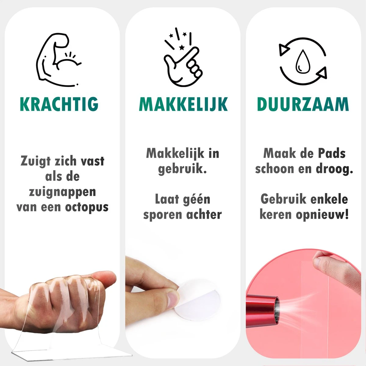 TENTA® Dubbelzijdig Tape Plakkers Extra Sterk - Krachtig - Makkelijk - Duurzaam - 20mm X 2mm - 25x 4 TENTA® Dubbelzijdig Tape Plakkers Extra Sterk - Krachtig - Makkelijk - Duurzaam - 20mm X 2mm - 25x - Afbeelding 2