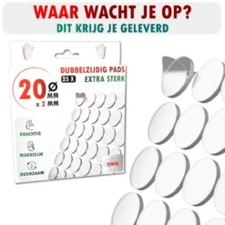 TENTA® Dubbelzijdig Tape Plakkers Extra Sterk - Krachtig - Makkelijk - Duurzaam - 20mm X 2mm - 25x 20 TENTA® Dubbelzijdig Tape Plakkers Extra Sterk - Krachtig - Makkelijk - Duurzaam - 20mm X 2mm - 25x -Makita Winkel 1200x1200 2384