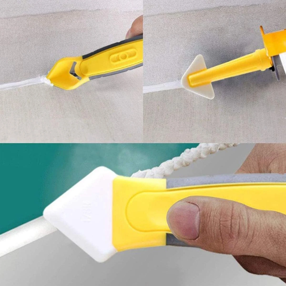 M-Iconic 5 In 1 Kit Schraper - Kitmes - Kitspatel - Kitstrijker - Kitschraper - Siliconen Verwijderaar - Kit Verwijderaar - Geel 8 M-Iconic 5 In 1 Kit Schraper - Kitmes - Kitspatel - Kitstrijker - Kitschraper - Siliconen Verwijderaar - Kit Verwijderaar - Geel - Afbeelding 6