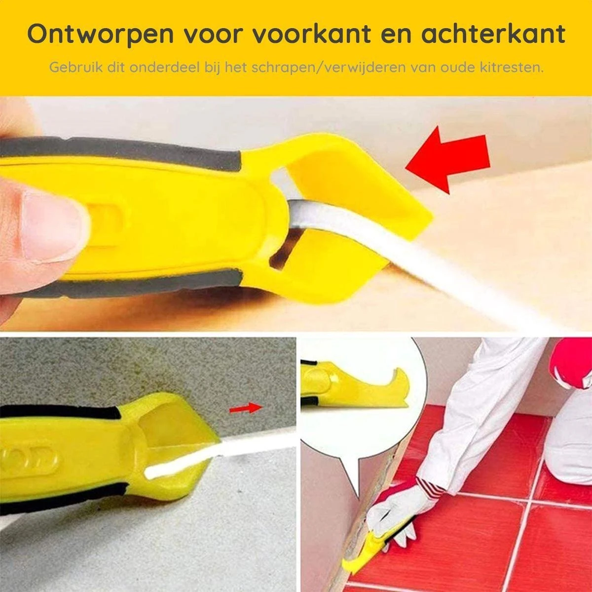 M-Iconic 5 In 1 Kit Schraper - Kitmes - Kitspatel - Kitstrijker - Kitschraper - Siliconen Verwijderaar - Kit Verwijderaar - Geel 12 M-Iconic 5 In 1 Kit Schraper - Kitmes - Kitspatel - Kitstrijker - Kitschraper - Siliconen Verwijderaar - Kit Verwijderaar - Geel - Afbeelding 10