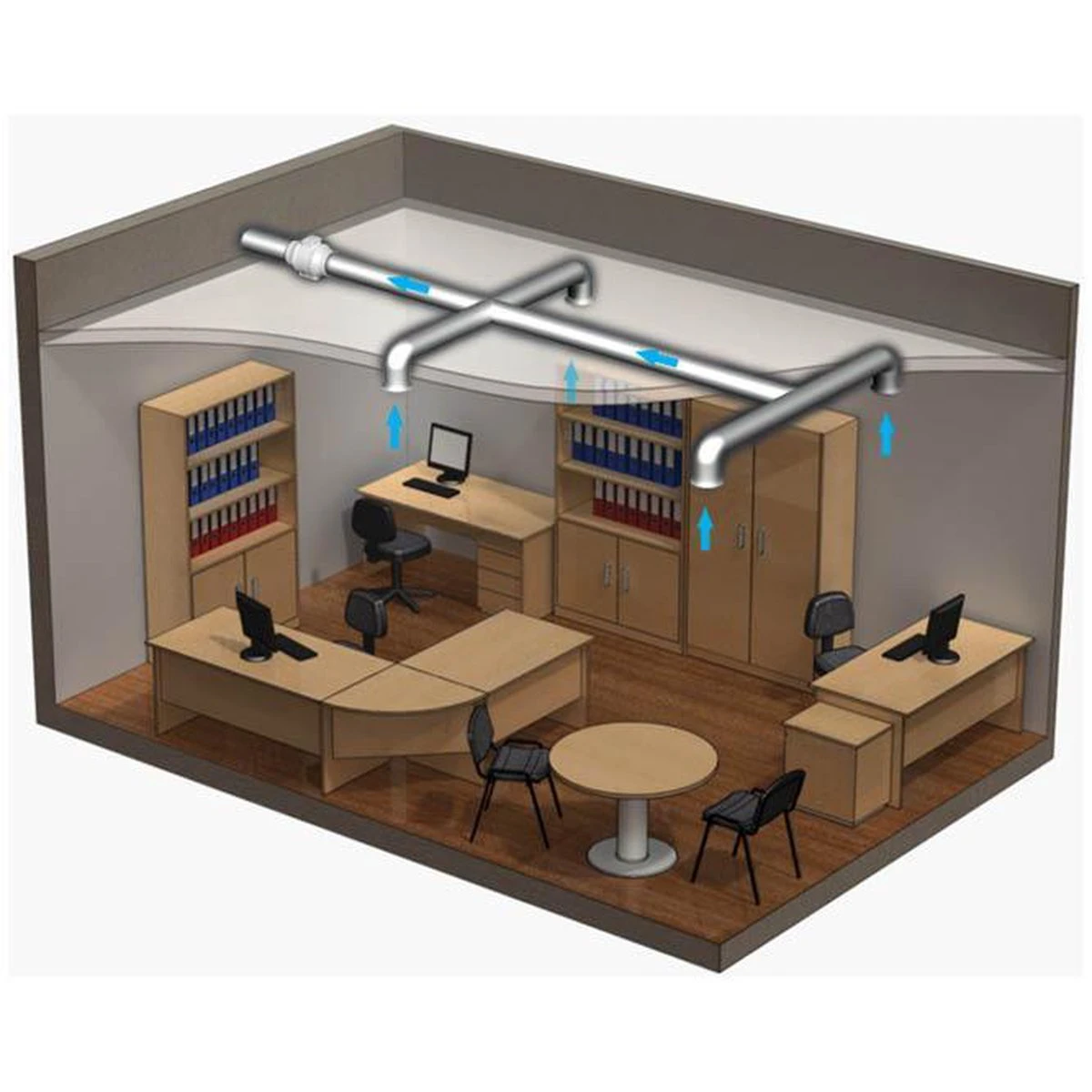Vents Buisventilator TT Ø125 Mm - 220/280 M³/h 8 Vents Buisventilator TT Ø125 Mm - 220/280 M³/h - Afbeelding 6