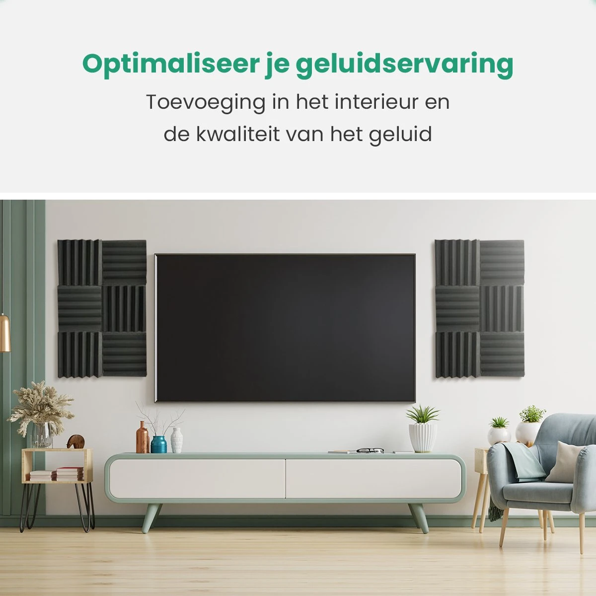 Geluidsisolatie Zelfklevend Door Akoestische Panelen – 16 Stuks – Zwarte Geluidsdemper – Avint Goods 5 Geluidsisolatie Zelfklevend Door Akoestische Panelen – 16 Stuks – Zwarte Geluidsdemper – Avint Goods - Afbeelding 3