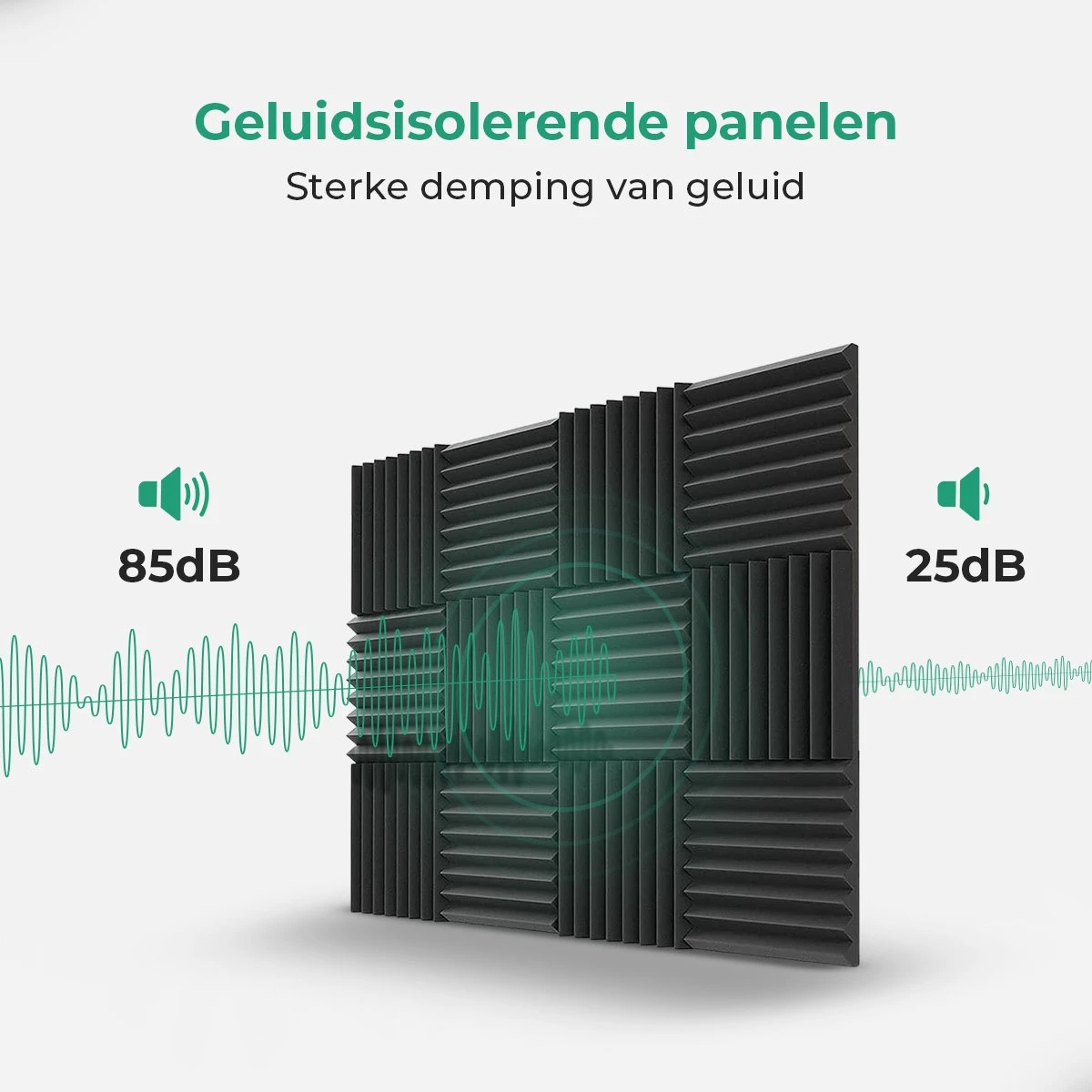 Geluidsisolatie Zelfklevend Door Akoestische Panelen – 16 Stuks – Zwarte Geluidsdemper – Avint Goods 10 Geluidsisolatie Zelfklevend Door Akoestische Panelen – 16 Stuks – Zwarte Geluidsdemper – Avint Goods - Afbeelding 8