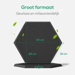 Avint Goods - Geluidsisolatie Zelfklevend Door Akoestische Panelen – 15 Stuks – Zwarte Geluidsdemper - 30x26x15cm -Makita Winkel 1200x1200 2498