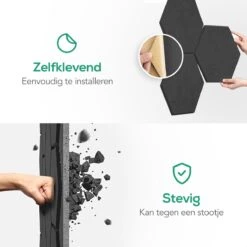 Avint Goods - Geluidsisolatie Zelfklevend Door Akoestische Panelen – 15 Stuks – Zwarte Geluidsdemper - 30x26x15cm -Makita Winkel 1200x1200 2500