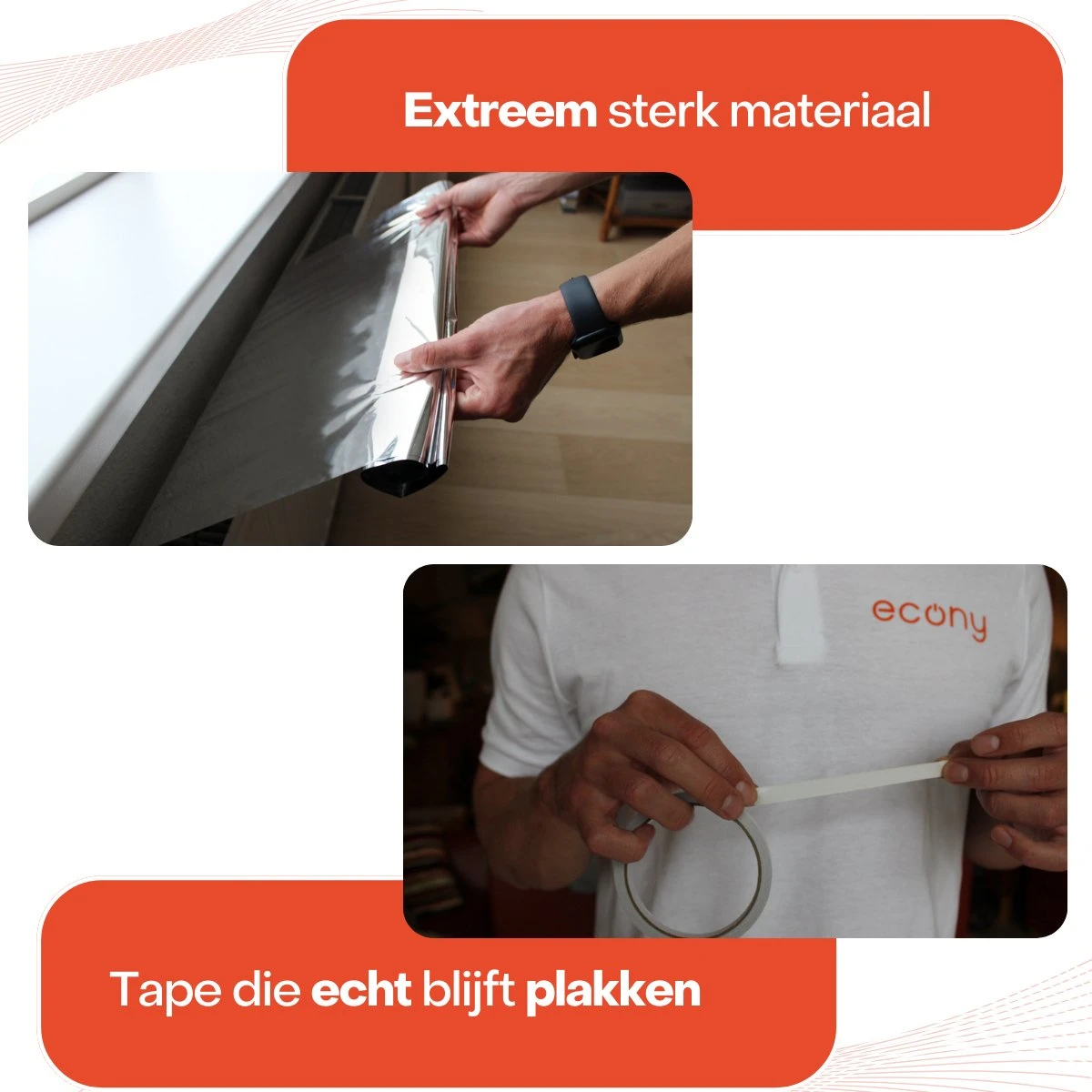 Econy Radiatorfolie – 750cm X 50cm – Dubbelzijdige Tape – Radiatorfolie Op Radiator – Isolatiefolie Radiator 5 Econy Radiatorfolie – 750cm X 50cm – Dubbelzijdige Tape – Radiatorfolie Op Radiator – Isolatiefolie Radiator - Afbeelding 3