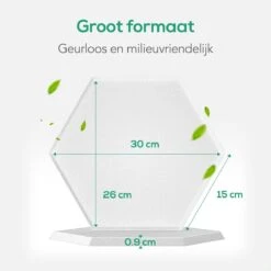 Avint Goods - Geluidsisolatie Zelfklevend Door Akoestische Panelen – 15 Stuks – Witte Geluidsdemper - 30x26x15cm -Makita Winkel 1200x1200 2525