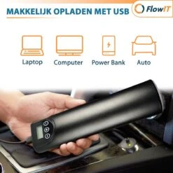 FlowIT Draagbare Compressor Bandenpomp - Elektrische Fietspomp - Luchtcompressor Oplaadbaar - Fiets Tot Auto -Makita Winkel 1200x1200 254