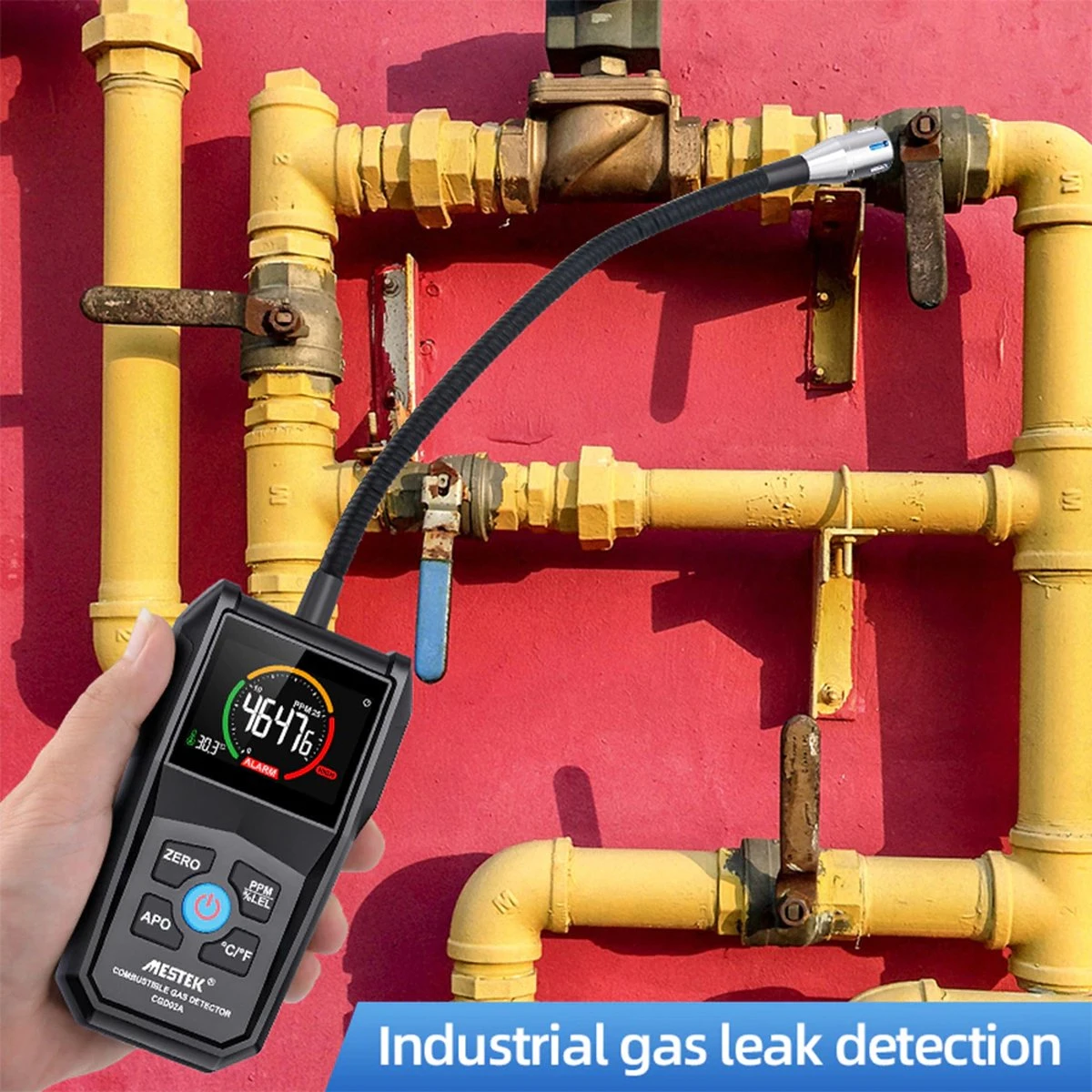 Mestek CGD02A - Gaslek Detector - Gasmeter - Gas Detector - Incl. Buideltas 7 Mestek CGD02A - Gaslek Detector - Gasmeter - Gas Detector - Incl. Buideltas - Afbeelding 5