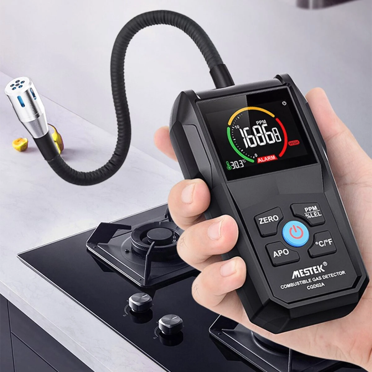 Mestek CGD02A - Gaslek Detector - Gasmeter - Gas Detector - Incl. Buideltas 12 Mestek CGD02A - Gaslek Detector - Gasmeter - Gas Detector - Incl. Buideltas - Afbeelding 10