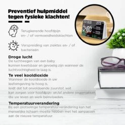 MACADA Luchtkwaliteitsmeter - Co2 Meter Binnen - Duidelijk Scherm - Zelfkalibrerende NDIR Sensor - Vluchtige Stoffen - Formaldehyde - Luchtvochtigheidsmeter -Makita Winkel 1200x1200 2576