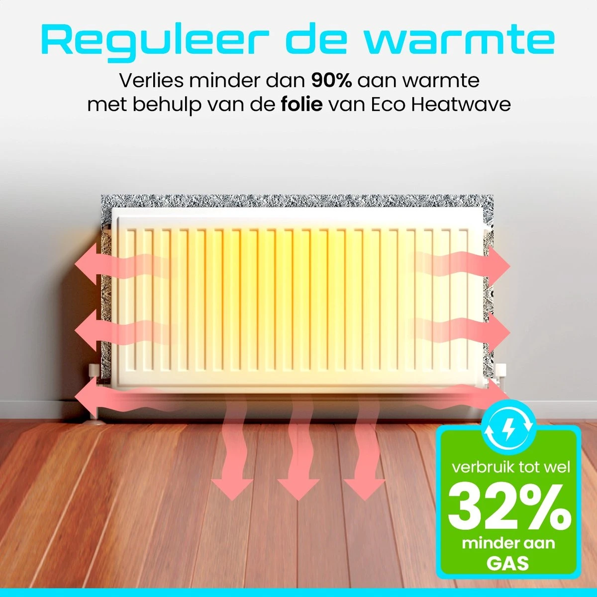 Eco Heatwave Radiator Ventilator Trio Set - Inc. Radiatorfolie Met Stickers - Compleet Pakket Met Bevestigingsmateriaal – Energie Besparend – Cv Ventilator Geschikt Voor Radiator En Convector Verwarming 13 Eco Heatwave Radiator Ventilator Trio Set - Inc. Radiatorfolie Met Stickers - Compleet Pakket Met Bevestigingsmateriaal – Energie Besparend – Cv Ventilator Geschikt Voor Radiator En Convector Verwarming - Afbeelding 11