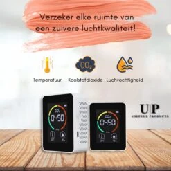 UsefullProducts Co2 Meter - Hygrometer - Hygrometer Binnen - Luchtvochtigheidsmeter - Temperatuurmeter Binnen - Co2 Melder - 3 In 1 -Makita Winkel 1200x1200 2623