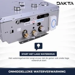 Merkloos Dakta® Propaan | Butaan | LPG Geiser 12 Liter / Minuut Boiler | Ideaal Voor Camper / Camping | Snel Heet Water | Inclusief Douche | Boiler | Keukenboiler | Boot -Makita Winkel 1200x1200 2662