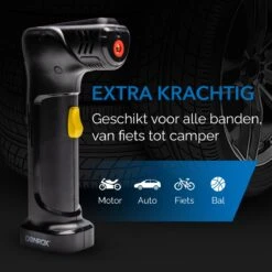 Donrox Ride A922 Draagbare Compressor Bandenpomp - 12V Luchtcompressor Oplaadbaar - Fiets Tot Camper - Elektrische Fietspomp -Makita Winkel 1200x1200 267