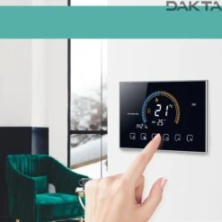 Merkloos Dakta® Slimme Digitale Thermostaat Voor CV | WiFi | Met Gateway | Met App Alexa En Google Home | Smart | Zwart & Draadloos | Temperatuurregelaar | Temperatuurmeter -Makita Winkel 1200x1200 2739