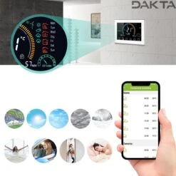 Merkloos Dakta® Slimme Digitale Thermostaat Voor CV | WiFi | Met Gateway | Met App Alexa En Google Home | Smart | Zwart & Draadloos | Temperatuurregelaar | Temperatuurmeter -Makita Winkel 1200x1200 2740