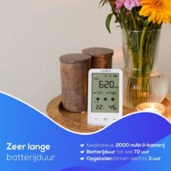 LifeWise CO2 Meter - Luchtkwaliteitsmeter - 1ppm Nauwkeurigheid - Draadloos - Lange Batterijduur -Makita Winkel 1200x1200 2758