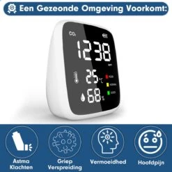 Akyol - Co2 Meter - CO2 Melder Met Thermometer En Luchtvochtigheidsmeter - Co2 Meter Binnen - Co2 Meter - Luchtkwaliteitsmeter 13 Akyol - Co2 Meter - CO2 Melder Met Thermometer En Luchtvochtigheidsmeter - Co2 Meter Binnen - Co2 Meter - Luchtkwaliteitsmeter -Makita Winkel 1200x1200 2764