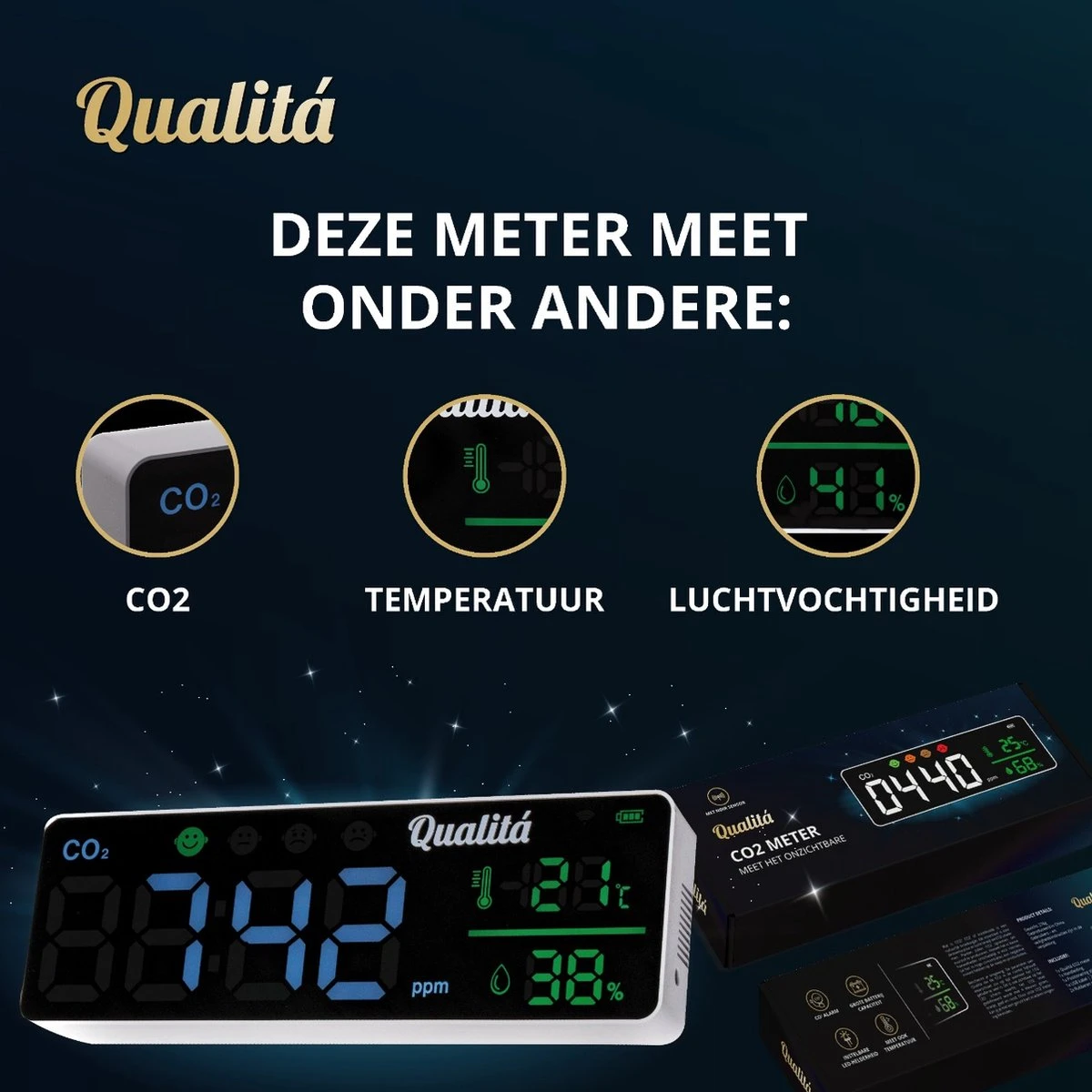 CO2 Meter Voor Luchtkwaliteit Verplicht In België – CO2 Melder Voor Horeca En Binnen – NDIR Sensor – Luchtkwaliteitsmeters – Draagbaar Monitor 11 CO2 Meter Voor Luchtkwaliteit Verplicht In België – CO2 Melder Voor Horeca En Binnen – NDIR Sensor – Luchtkwaliteitsmeters – Draagbaar Monitor - Afbeelding 9