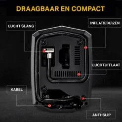 TRANSNECT Compressor Bandenpomp – Luchtcompressor – Elektrische 12V - 35 L/Min - 100psi - Draagbaar - Voor Auto, Motorfiets 11 TRANSNECT Compressor Bandenpomp – Luchtcompressor – Elektrische 12V - 35 L/Min - 100psi - Draagbaar - Voor Auto, Motorfiets -Makita Winkel 1200x1200 282