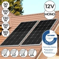 Trend24 - Zonnepaneel - Zonnepaneel Oplader - Zonnepaneel Camper - Solar - Zonnepaneel 12v 100W -Makita Winkel 1200x1200 2840