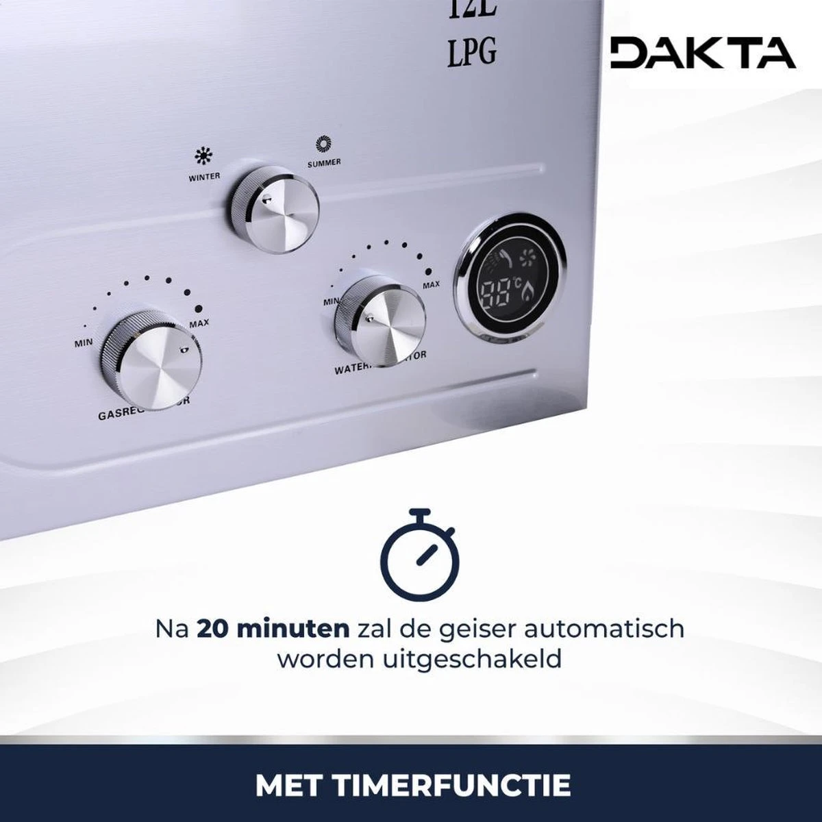 Merkloos Dakta® Propaan - Boiler - LPG Geiser 16 Liter / Minuut Boiler - Ideaal Voor Camper - Caravan - Boot - Camping - Snel Heet Water - Inclusief Douche 7 Merkloos Dakta® Propaan - Boiler - LPG Geiser 16 Liter / Minuut Boiler - Ideaal Voor Camper - Caravan - Boot - Camping - Snel Heet Water - Inclusief Douche - Afbeelding 5
