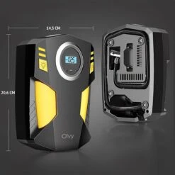 Olvy Elektrische Bandenpomp - Luchtcompressor 12V - Compressor Bandenpomp - Fiets/Auto/Motor/Bal/Luchtbed - Met 4 Opzet Stukken -Makita Winkel 1200x1200 288