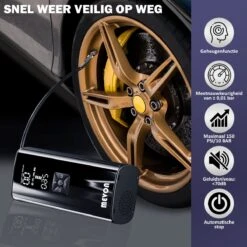 MEVON - Multifunctionele Compressor - Fietspomp - Elektrische Draagbare Bandenpomp - Luchtcompressor - 8000mAh Accu -Makita Winkel 1200x1200 346