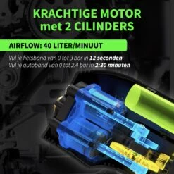 Coolado TPump XL | Draagbare Multifunctionele Mini Compressor | Alle Banden | Ook Voor Luchttenten | Kites En Wing Foils | Elektrische Draadloze Bandenpomp Pompt Fietsband In 12 Seconden | Powerbank. -Makita Winkel 1200x1200 361