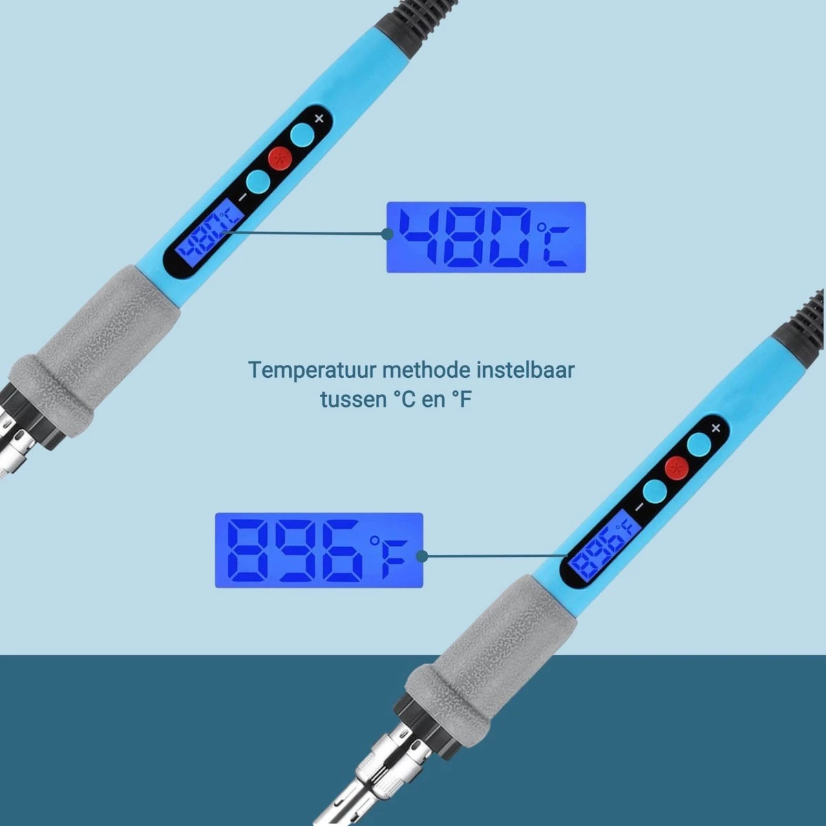Houtbrander Set Met LCD Display - 44 Delig - Pyrografie - Soldeerbout - Soldeerset - Houtbrander - Soldeerstation - Soldeer 7 Houtbrander Set Met LCD Display - 44 Delig - Pyrografie - Soldeerbout - Soldeerset - Houtbrander - Soldeerstation - Soldeer - Afbeelding 5