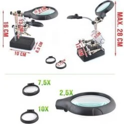 Merkloos Derde Hand Met LED Vergrootglas - Helping / Helpende 3e Soldeer Hand Soldeerhulp 16 Merkloos Derde Hand Met LED Vergrootglas - Helping / Helpende 3e Soldeer Hand Soldeerhulp -Makita Winkel 1200x1200 479