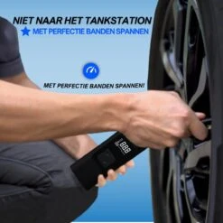 EnDrie® Luchtcompressor - Ballen Pomp – Elektrische Pomp – Pomp Voor Auto, Luchtbed , Fietsband , Autoband En Bal – Compressor Set – Kleine Compressor – Banden Pomp – Ingebouwde Powerbank En Zaklamp - Draagbare Luchtcompressor - 6000mAh -Makita Winkel 1200x1200 50