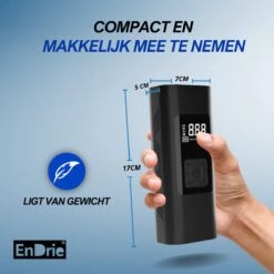 EnDrie® Luchtcompressor - Ballen Pomp – Elektrische Pomp – Pomp Voor Auto, Luchtbed , Fietsband , Autoband En Bal – Compressor Set – Kleine Compressor – Banden Pomp – Ingebouwde Powerbank En Zaklamp - Draagbare Luchtcompressor - 6000mAh -Makita Winkel 1200x1200 53