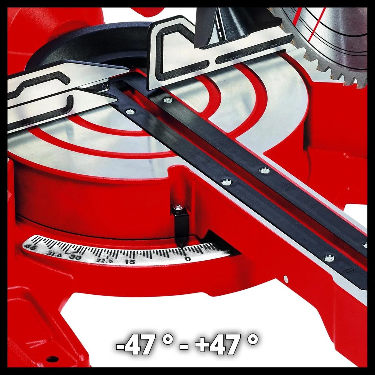 Einhell Radiaal, Afkort- En Verstekzaag - TC-SM 254 - 1800W - Ø254 Mm - 48 Tands Zaagblad - Met Laser 5 Einhell Radiaal, Afkort- En Verstekzaag - TC-SM 254 - 1800W - Ø254 Mm - 48 Tands Zaagblad - Met Laser - Afbeelding 3